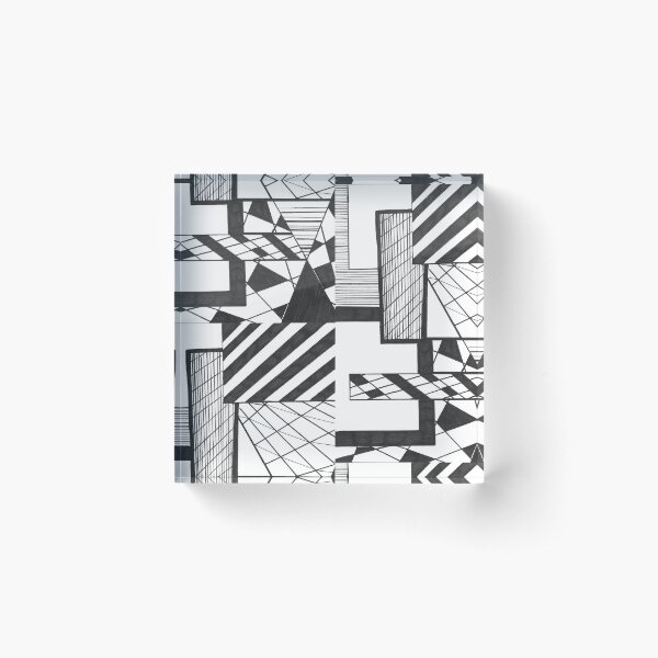 Item preview, Black and White Abstract Drawing designed and sold by Creative-Voyage.