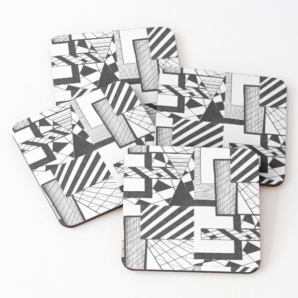 Item preview, Black and White Abstract Drawing designed and sold by Creative-Voyage.