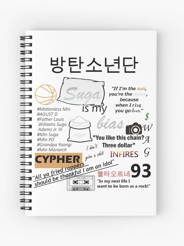 BTS Min Yoongi | Spiral Notebook