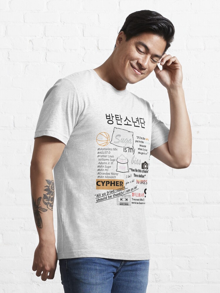 yoongi essentials shirt