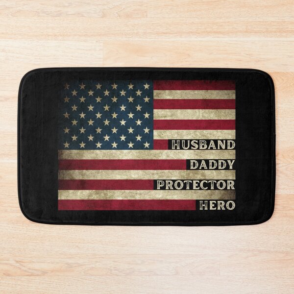 Item preview, AMERICAN FLAG HUSBAND DADDY PROTECTOR HERO designed and sold by appareltolove.