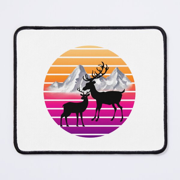 Item preview, Retro Deer Mountain Scene designed and sold by Culture2Design.