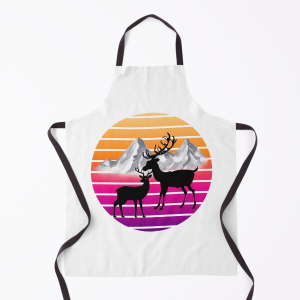 Item preview, Retro Deer Mountain Scene designed and sold by Culture2Design.