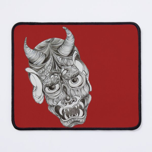 Item preview, Black and White Drawing of a  Devil. designed and sold by caroberte.