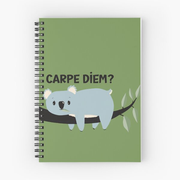 Item preview, Cute but a little  depressed Koala meditating about Carpe Diem. Is it worth it? designed and sold by marina63.