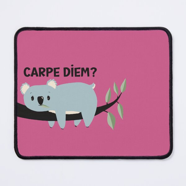 Item preview, Cute but a little  depressed Koala meditating about Carpe Diem. Is it worth it? designed and sold by marina63.
