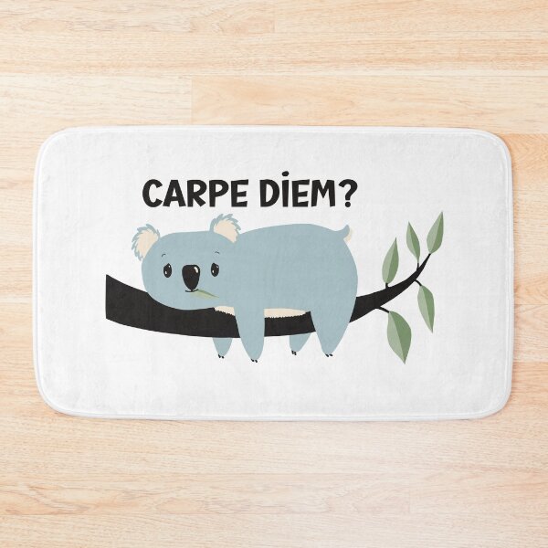Item preview, Cute but a little  depressed Koala meditating about Carpe Diem. Is it worth it? designed and sold by marina63.