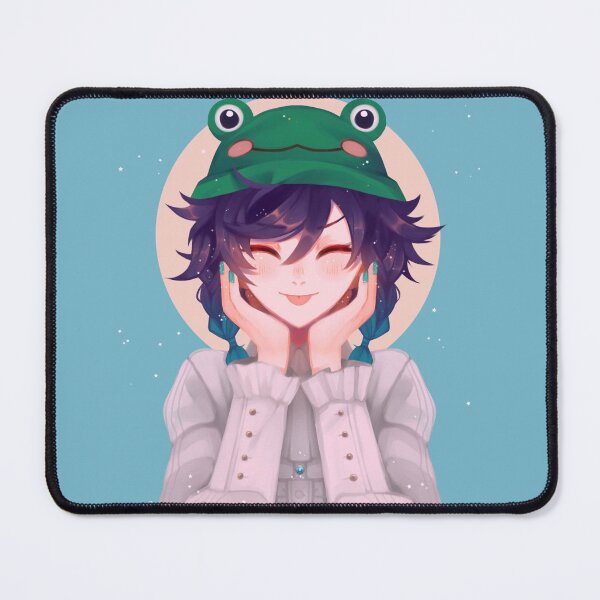 Item preview, Frog hat venti Genshin impact cute anime boy designed and sold by Soda-bunny.