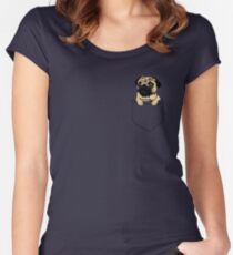 Pocket Pug Women's Fitted Scoop T-Shirt