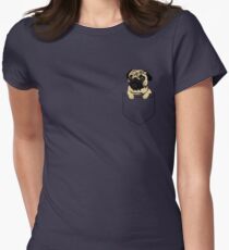 Pocket Pug Women's Fitted T-Shirt