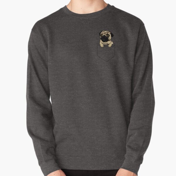 Pocket Pug Pullover Sweatshirt