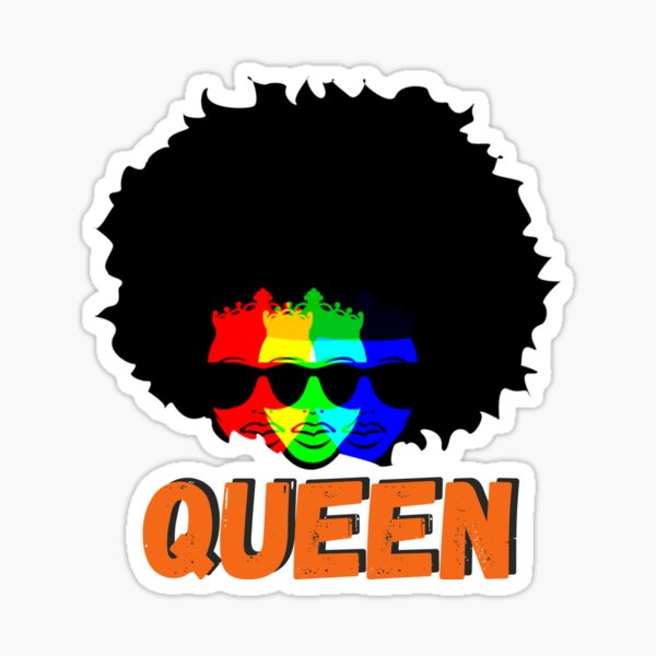 Afro Queen Sticker