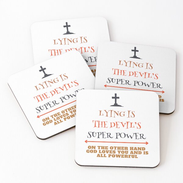 Item preview, Lying is the Devil's Super Power but God is All Powerful Halloween  designed and sold by Janet Atkinson.
