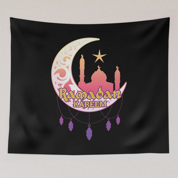 Item preview, Happy Ramadan, Moon & Mosque Pink Design, Ramadan Mubarak designed and sold by PROMEN Creativity.