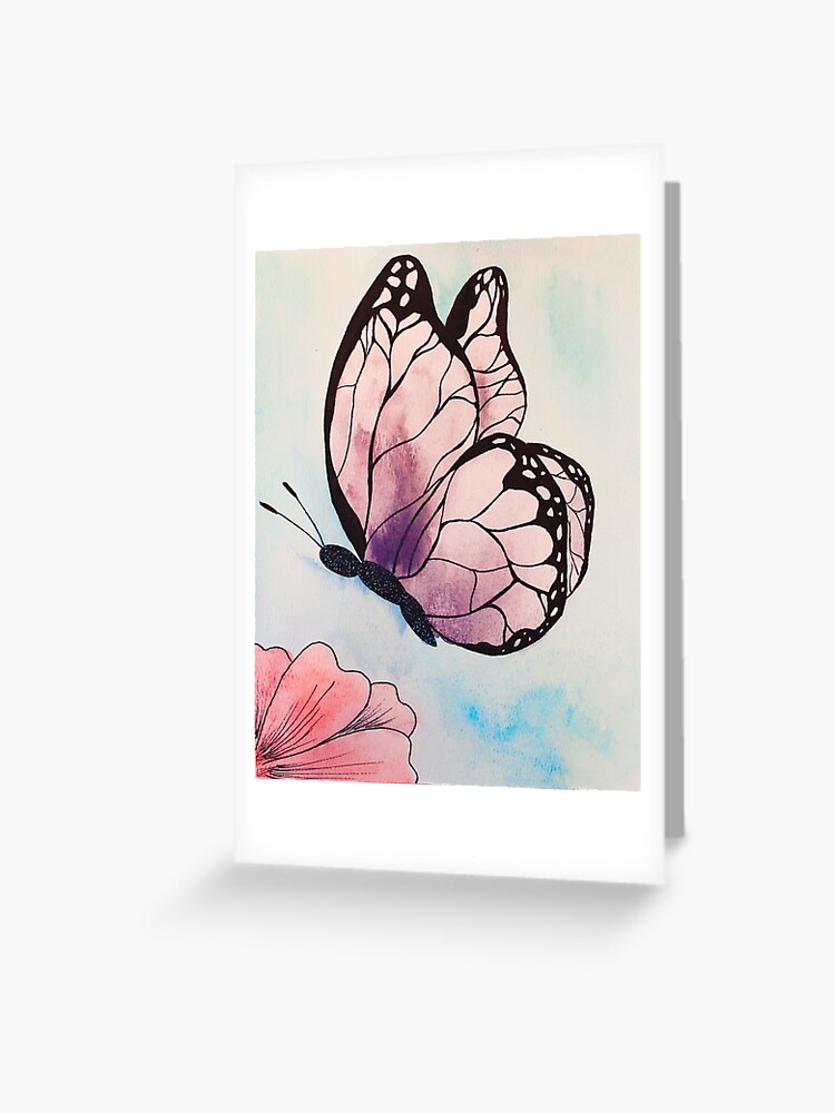 watercolor butterfly drawing