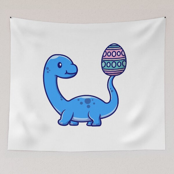 Item preview, Blue Brontosaurus Bunny Egg Easter Day Dinosaur Funny Dino Boys Gift,Cute Dinosaur Lovers Art designed and sold by pedrored369.