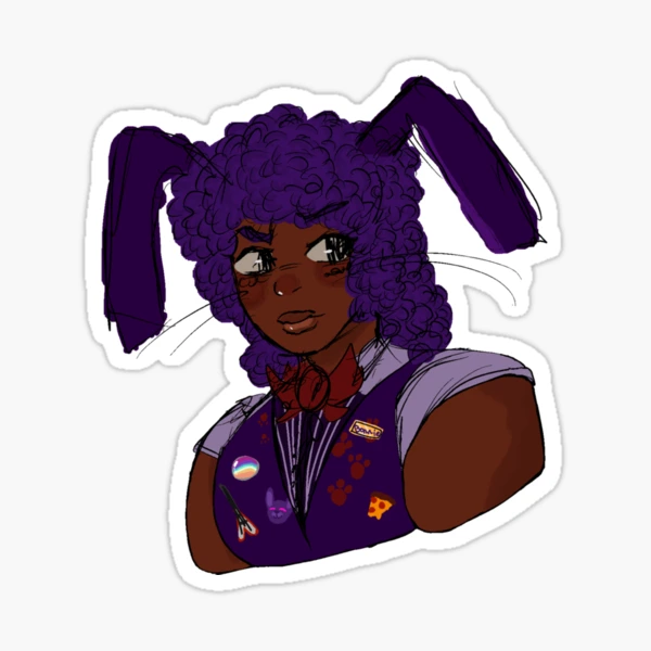 Fnaf Glamrock Bonnie  Sticker for Sale by Barrelisred