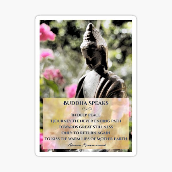 Buddha Speaks ~ Icons Speak by Ramon Ravenswood Sticker