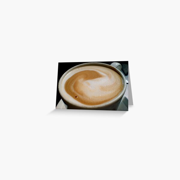 Latte Greeting Card