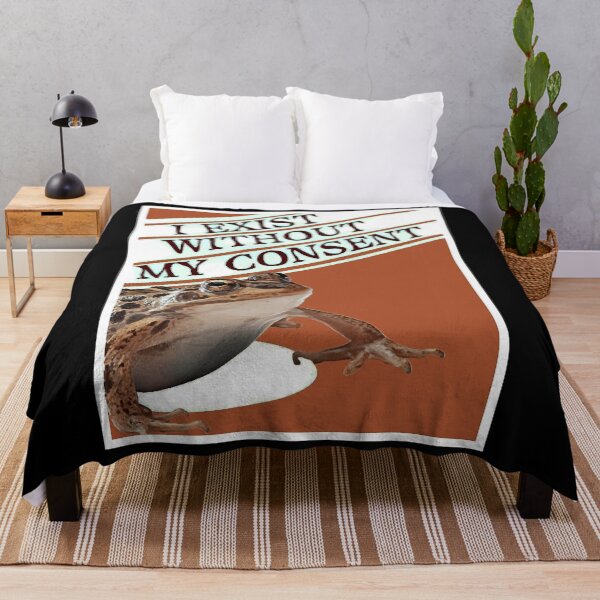Item preview, I Exist Without My Consent Frog Funny Surreal designed and sold by KedrickFitz2.
