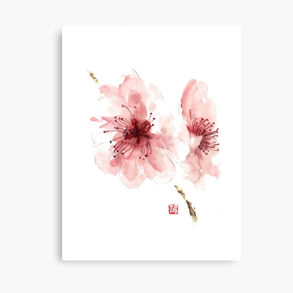 Art Mirano Canvas Art Picture - Pink Gucci Prunus Serrulata Flowers ( Fashion > Fashion Brands > Gucci art) - 26x26 in