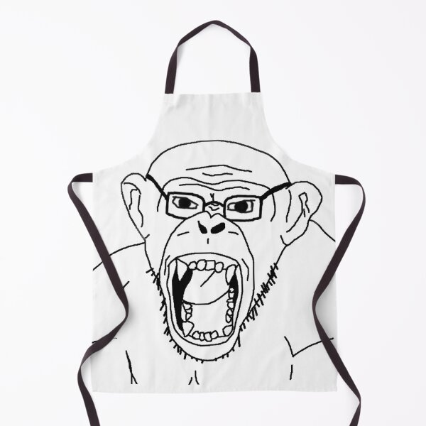 Item preview, Monkey soyjak rage face designed and sold by purplepinkdrgn.
