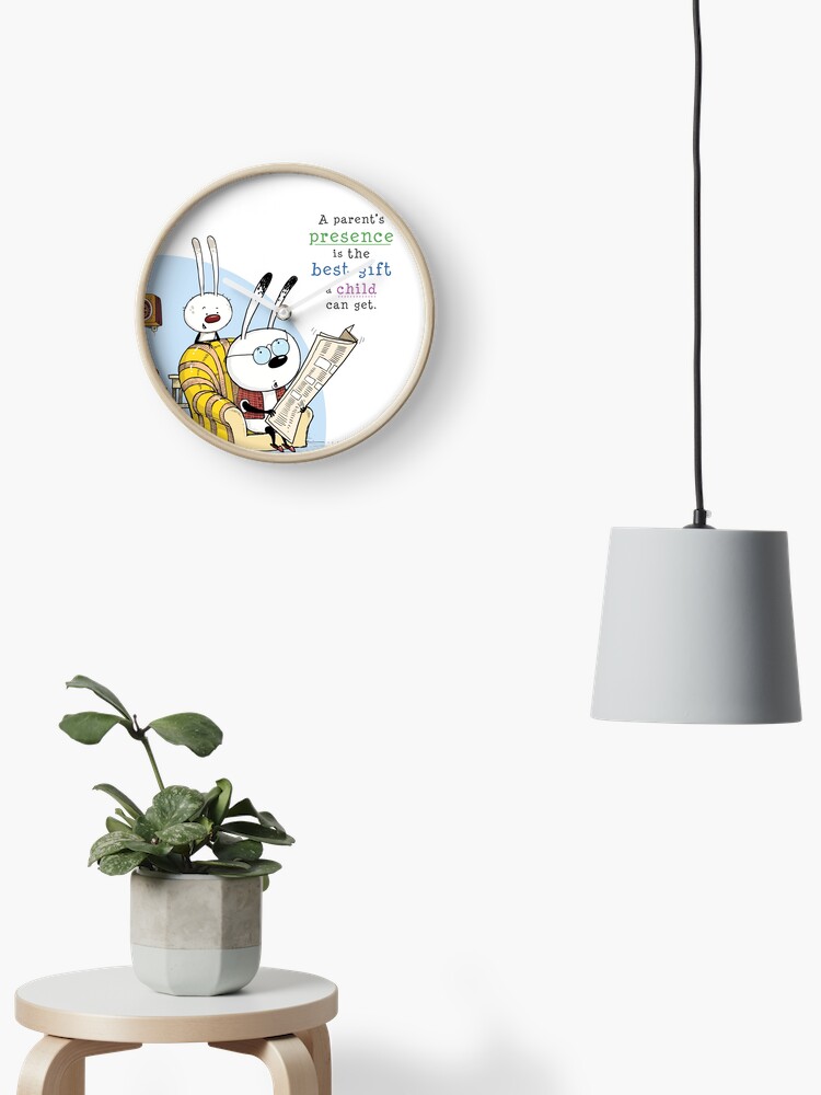 Thumbnail 1 of 4, Clock, Rabbit and Dad designed and sold by ickypen.