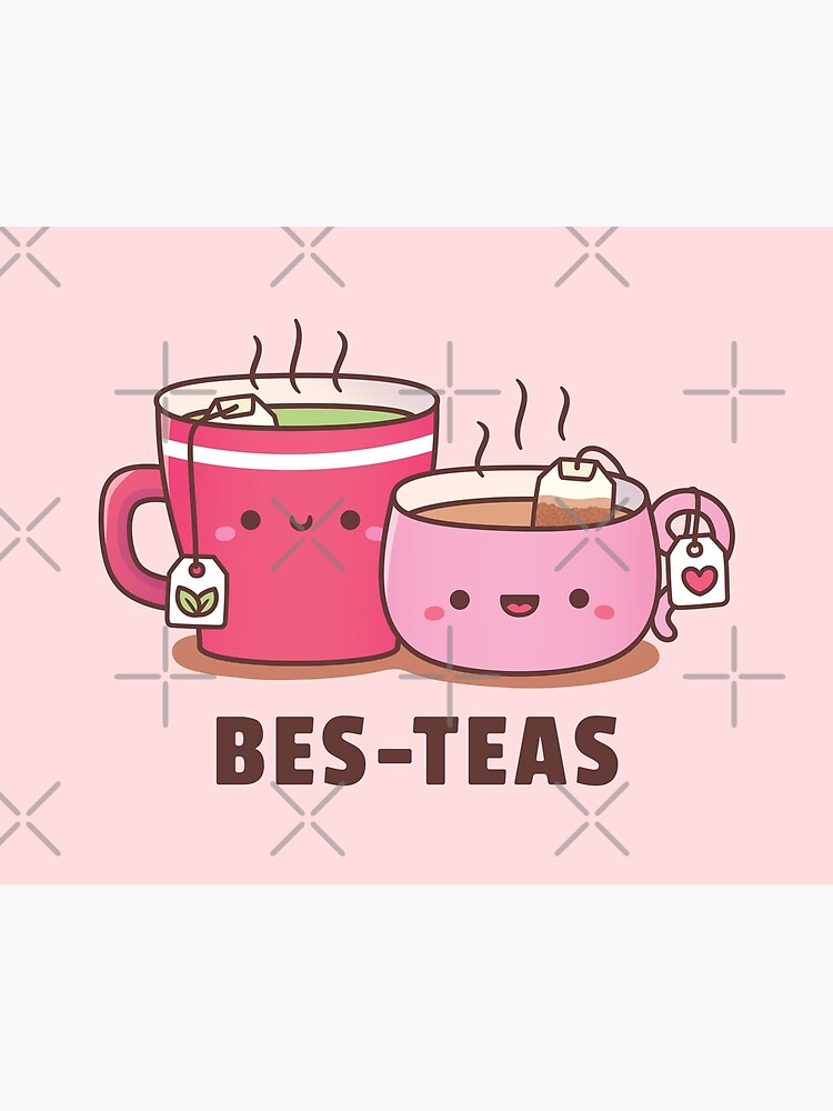 Cute Tea Bag In A Teacup Doodle Art Board Print for Sale by rustydoodle