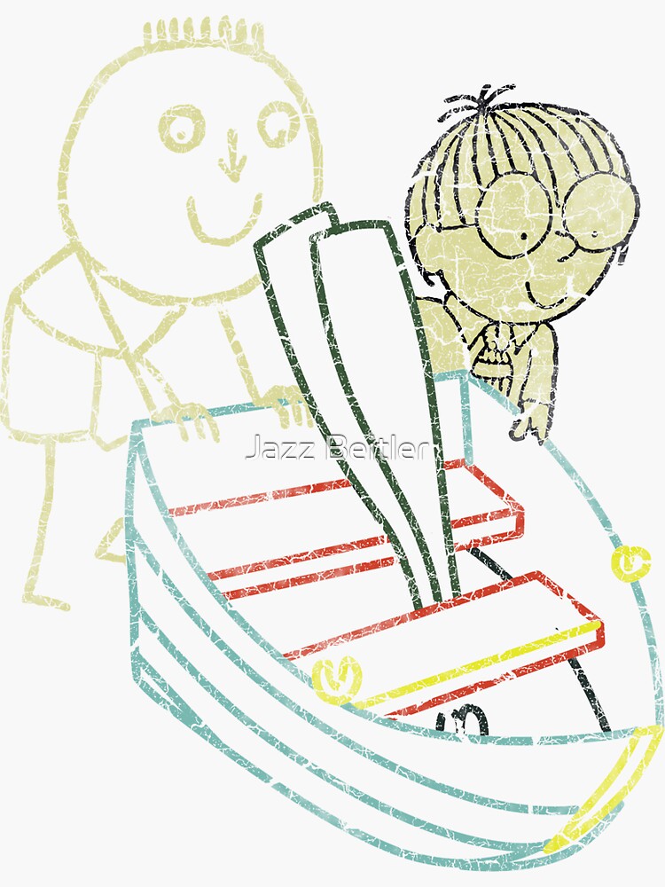 "Simon in the Land of Chalk Drawings" Sticker for Sale by