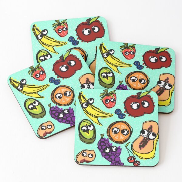 Item preview, Funny Eyed Fruit Scribble Pals designed and sold by MobiusMakings.