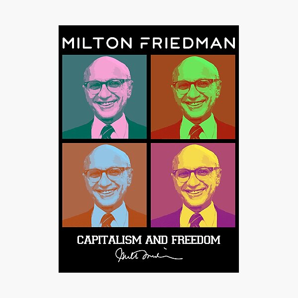 Item preview, Milton Friedman Captalism and Freedom (Black) designed and sold by Liberancaps.
