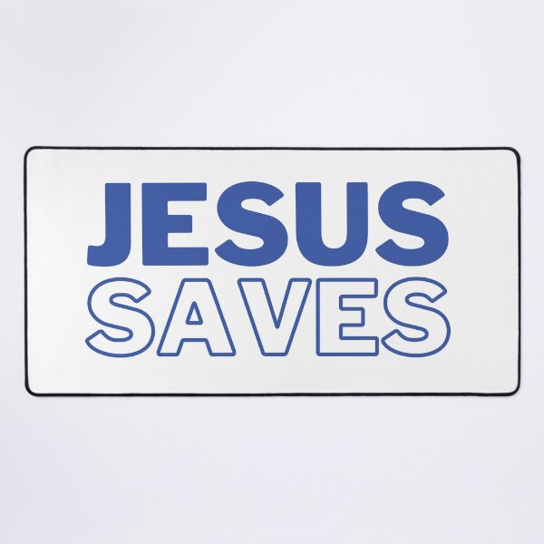 Item preview, Jesus Saves | Blue designed and sold by KarolinaPaz.
