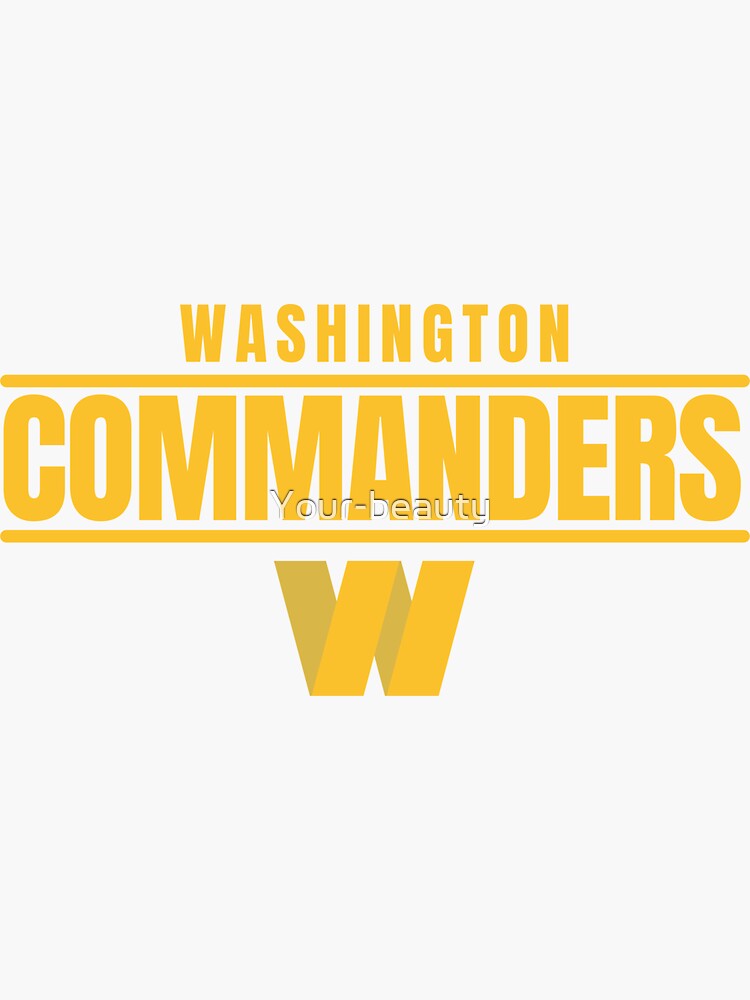 Washington Commanders, Washington Football Team  Sticker for Sale by  MilaJoys