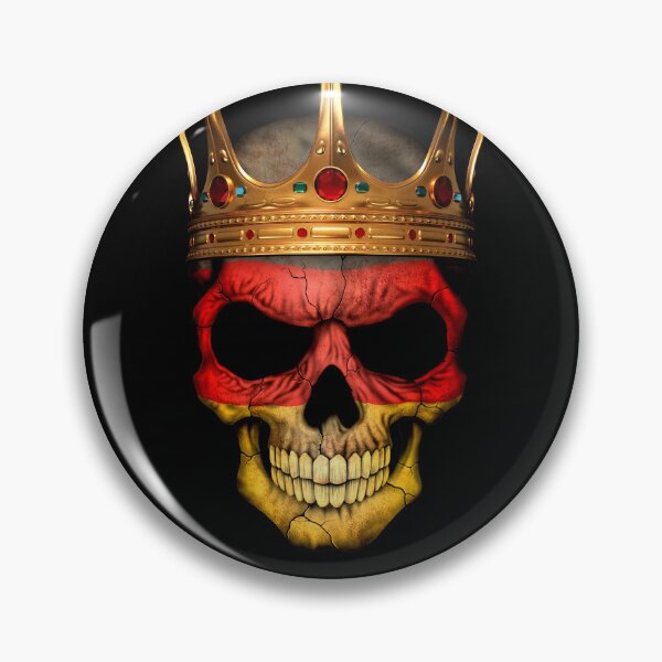 Item preview, German Flag Skull with Crown designed and sold by JeffBartels.