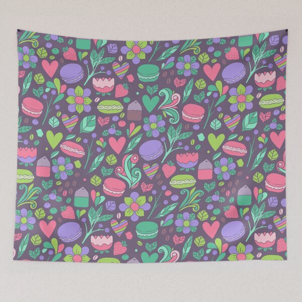 Item preview, Macarons and flowers designed and sold by kostolom3000.