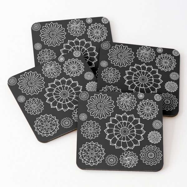 Item preview, Elegant Flower Pattern Outline designed and sold by Deborah Camp.