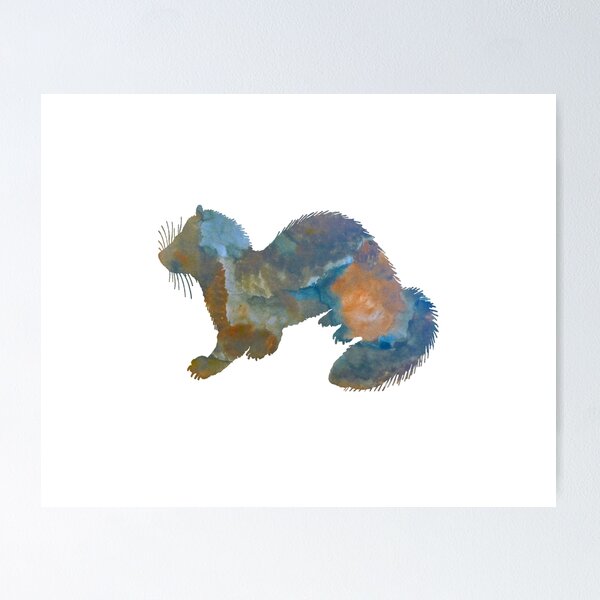 Item preview, Ferret Art designed and sold by BittenByErmines.