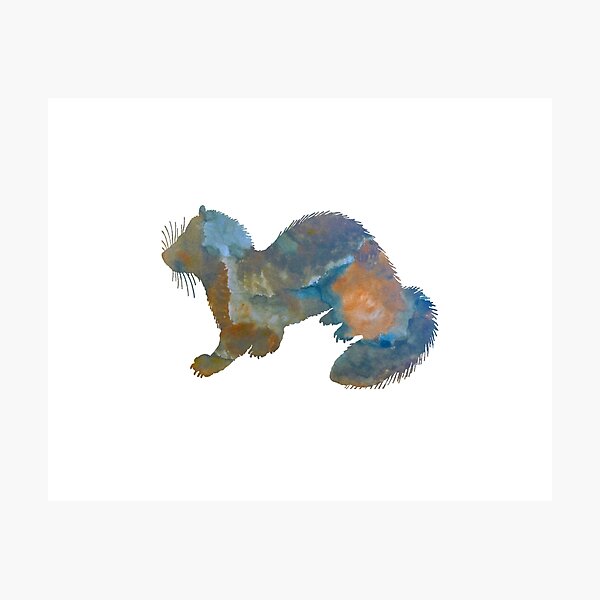 Item preview, Ferret Art designed and sold by BittenByErmines.