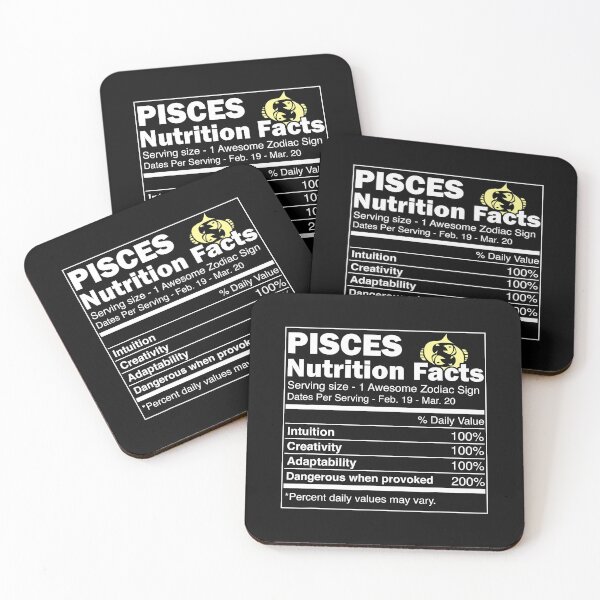 Item preview, Pisces Nutrition Facts Astrology Zodiac designed and sold by vincentalan.