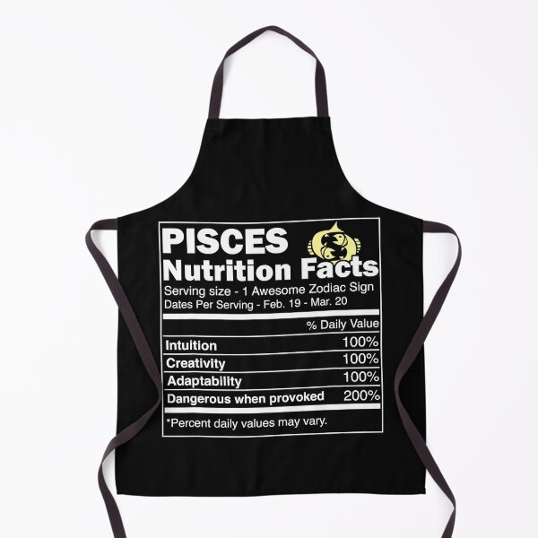 Item preview, Pisces Nutrition Facts Astrology Zodiac designed and sold by vincentalan.