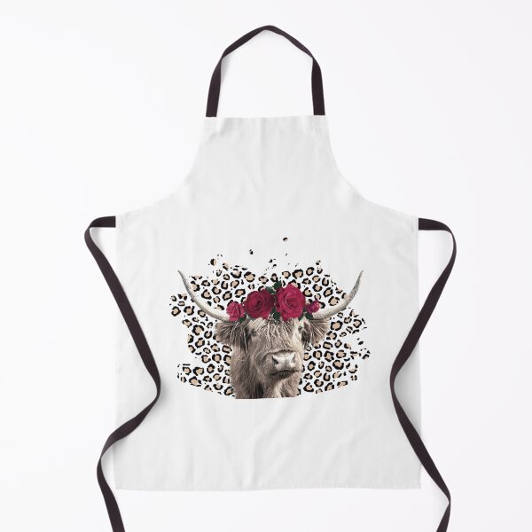 Item preview, Scottish Highland Cow with Leopard designed and sold by speakupandshine.