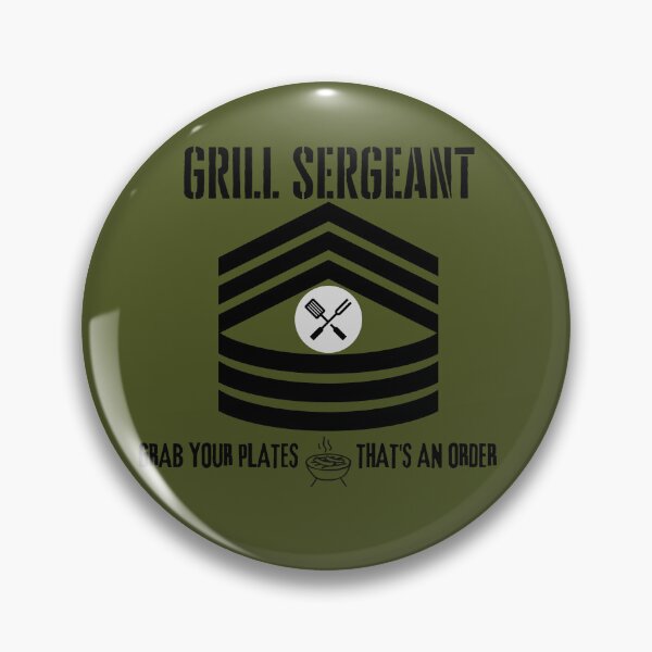 Item preview, Grill Sergeant Funny Backyard BBQ Father's Day Memorial Day Weekend designed and sold by Purple Fern Art.