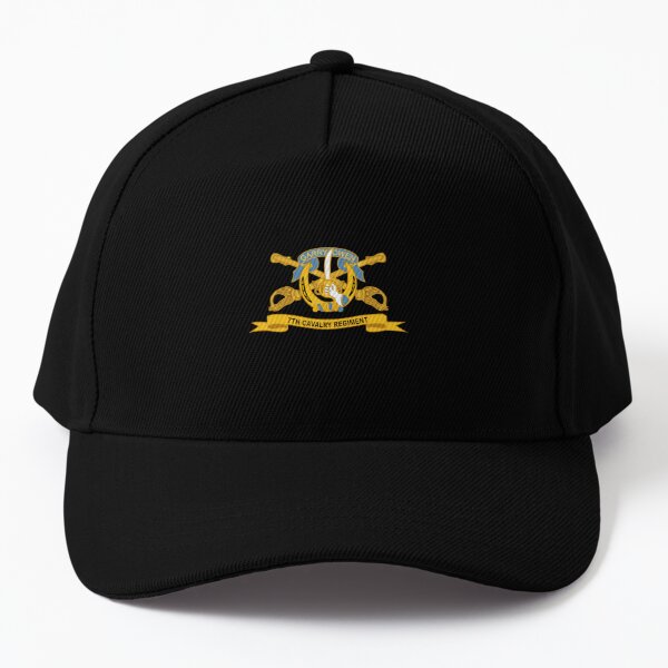 Army - 7th Cavalry Regiment W Br - Ribbon Baseball Cap Garden Hats