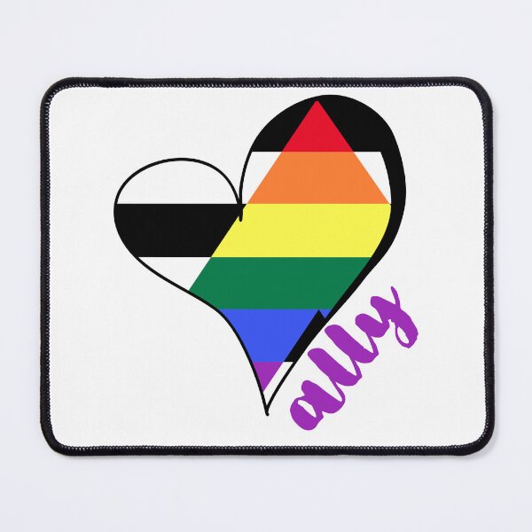 Item preview, LGBTQ+ Ally Rainbow Pride Flag - Equality Rights for LGBT Heart designed and sold by BeebsAndNugget.