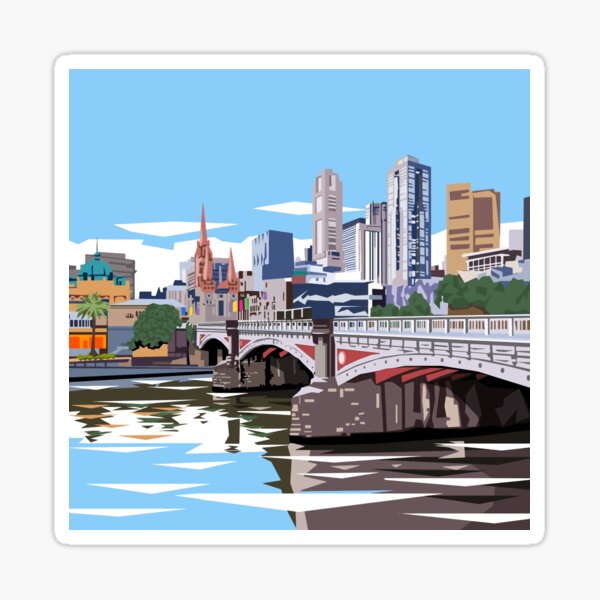 Item preview, Princes Bridge, Melbourne designed and sold by Ira Mitchell.