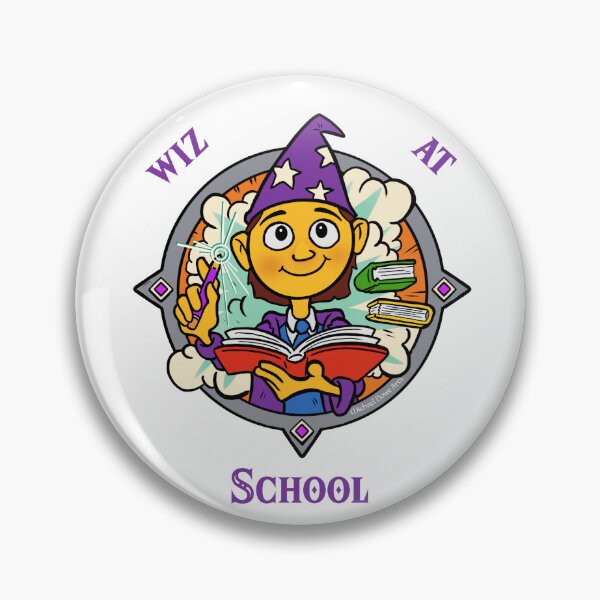 Item preview, Wiz at School Magical Design Kid Wizard designed and sold by MichaelHoweArts.