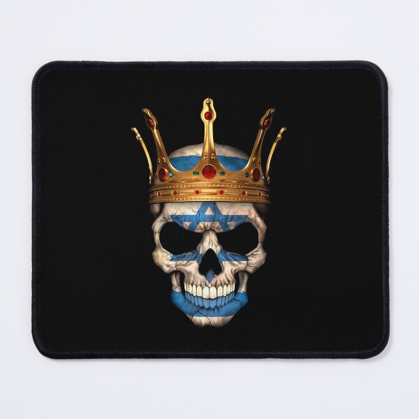 Item preview, Israeli Flag Skull with Crown designed and sold by JeffBartels.