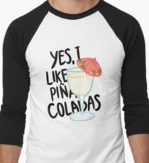 Pina Colada Lied Baseballshirt für Männer
