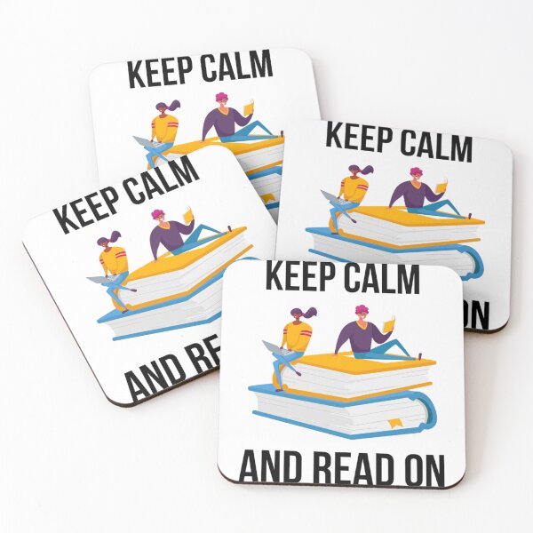 Item preview, Keep Calm And Read On                                   designed and sold by BlueOceanT.
