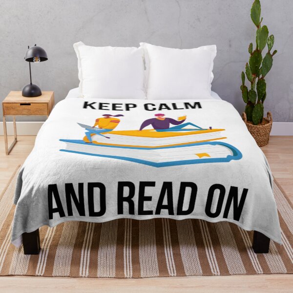 Item preview, Keep Calm And Read On                                   designed and sold by BlueOceanT.